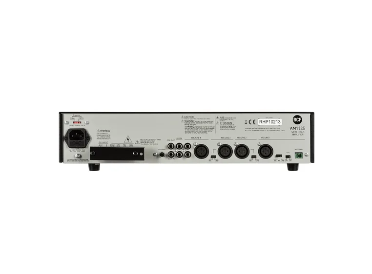 RCF AM 1125 5 input Forsterker/mikser 120W AC-DC, 3 MIC-LINE. Priority 