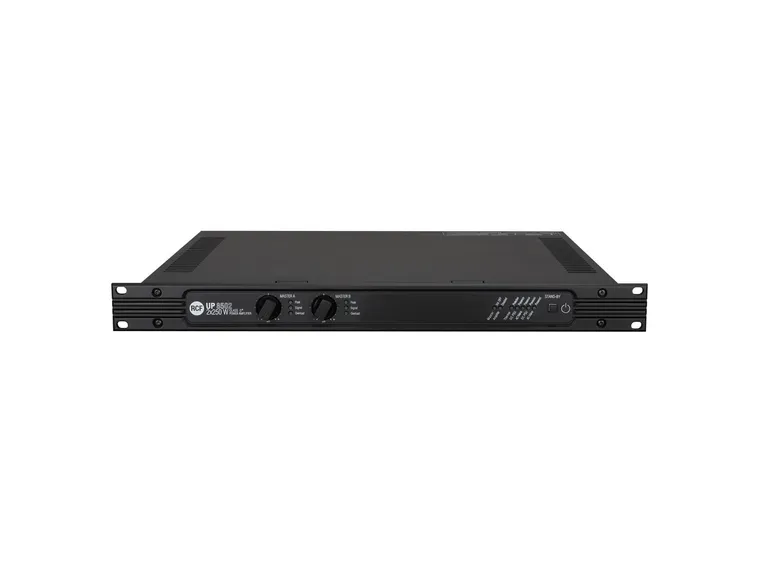 RCF UP 8502 2 x 1+1 input Forsterker 2 x 250W AC-DC 