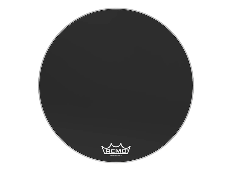 Remo PM-1430-MP- Powermax Ebony Crimplock Bass Drumhead, 30" 