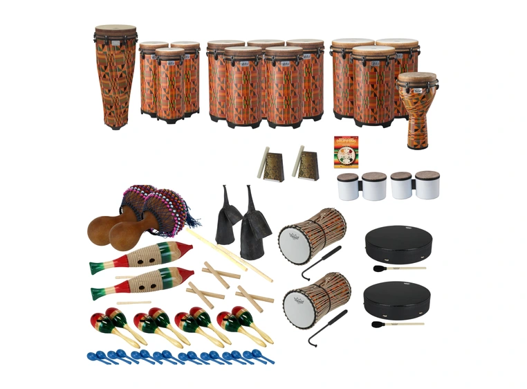 Remo PP-WMDC-CC- World Music Drumming Drum Pack, CC 