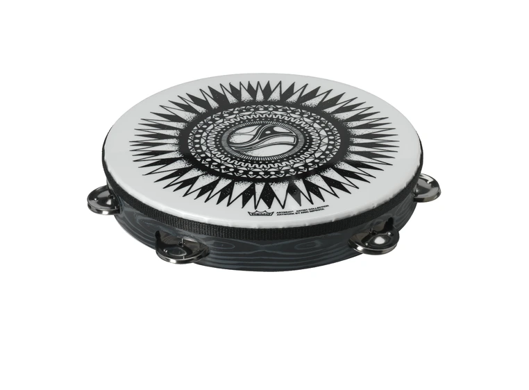 Remo TA-9110-88-AB003 ARTBEAT Tambourine Artist Collection, Aric Improta, New Sun 