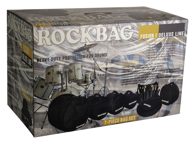 RockBag Drum Flat Pack Fusion I Bag Set Deluxe Line 