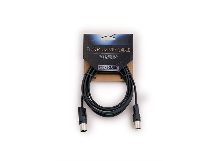 RockBoard FlaX Plug MIDI Cable - 200 cm RBO CAB MD FX 200 BK