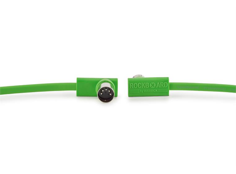 RockBoard Flat MIDI Cable - 30 cm Green
