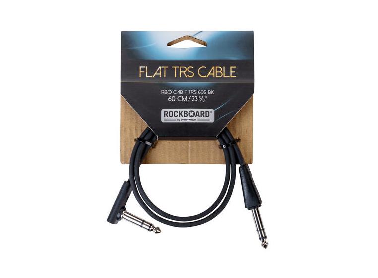 RockBoard Flat TRS Cable 60 cm 23 5/8", Straight/Str. BLK