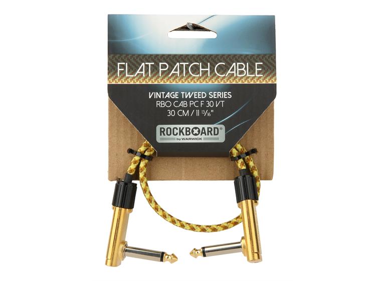 RockBoard Vintage Tweed Series Flat Patch Cable - 30 cm