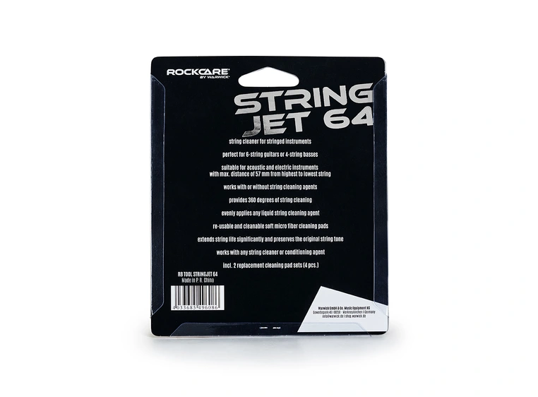 RockCare StringJet 64 - String Cleaner (6-String Guitar & 4-String Bass) 