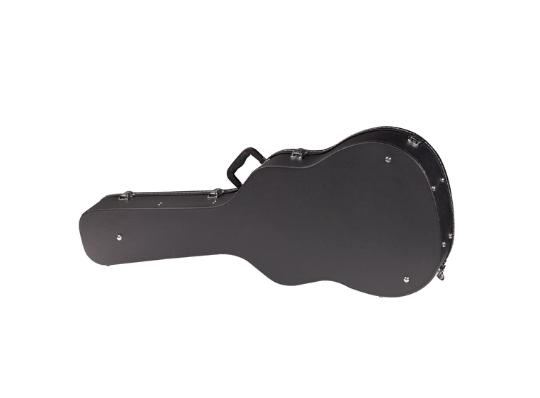 RockCase Acoustic Guitar Hardshell Case Arched Lid, Curved - Black 