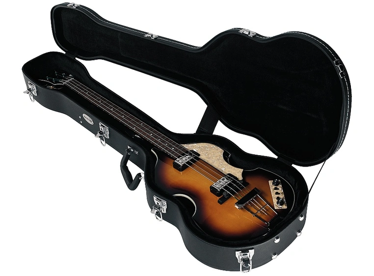 RockCase Electric Bass Hardshell Case (Beatles Bass), Curved - Black 