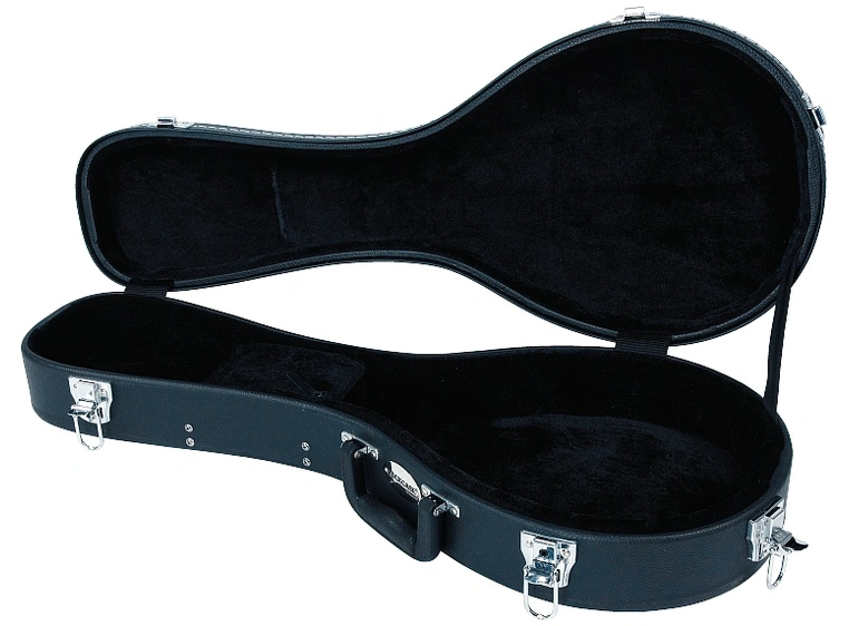 RockCase Mandolin Hardshell Case (Small), Arched Lid, Curved - Black 
