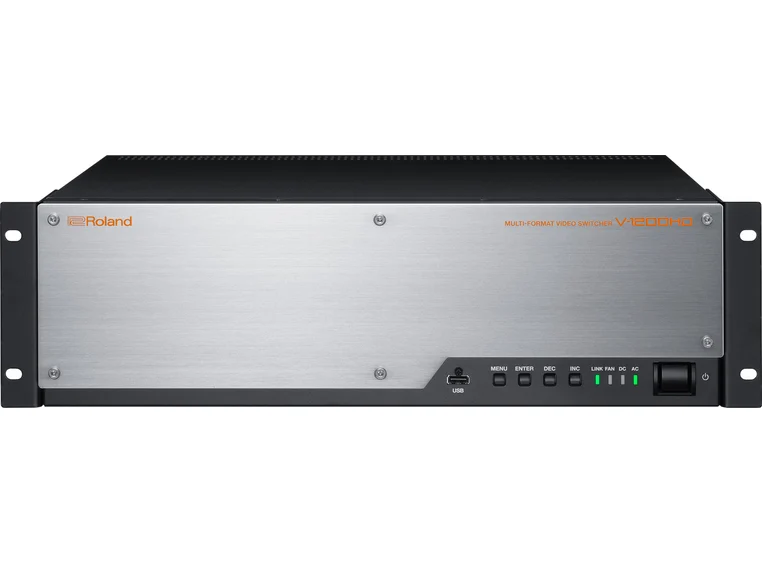 Roland V-1200HD multiformat video switch 10 in SD1 + 4 HDMI, 6 out SDI + 4 HDMI 
