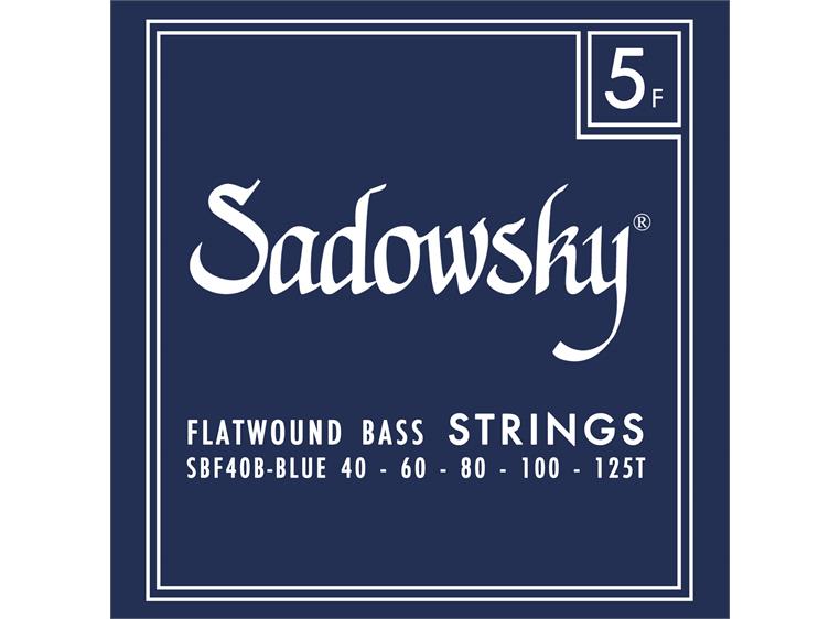 Sadowsky Blue Label Bass String Set (040-125 Flatwound, Taperwound, 5-String