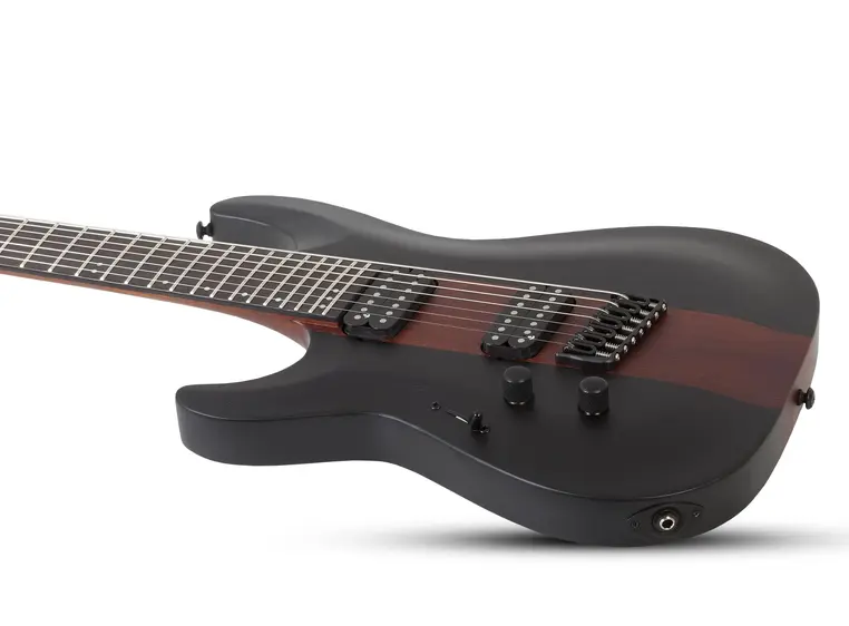 Schecter C-7 Rob Scallon, Venstrehånd Dark Roast 