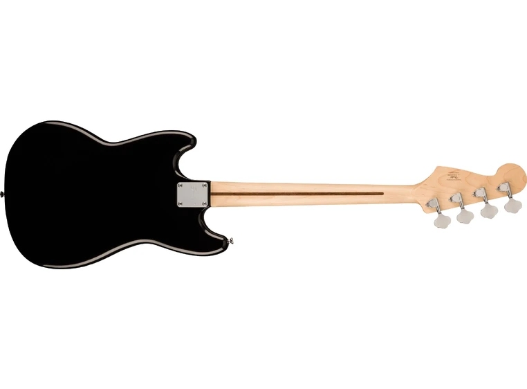 Squier Sonic Bronco Bass, Laurel White Pickguard, Black 