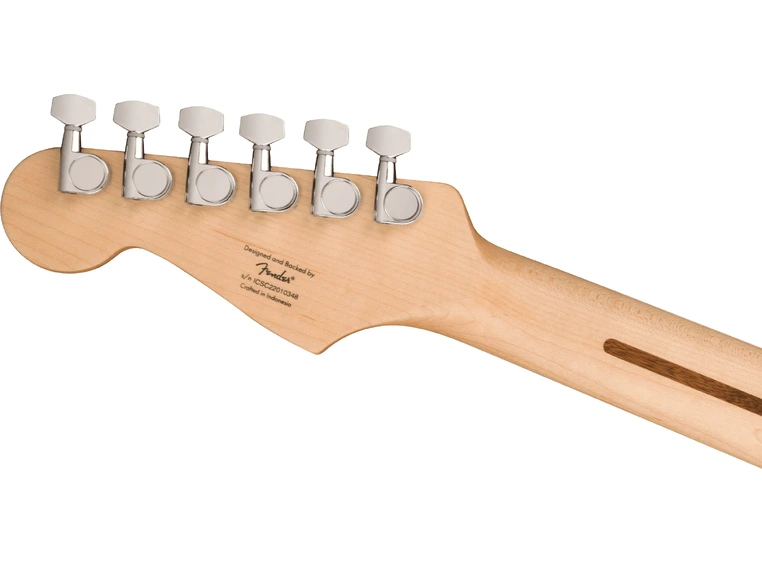 Squier Sonic Stratocaster HSS, Maple White Pickguard, Tahitian Coral 