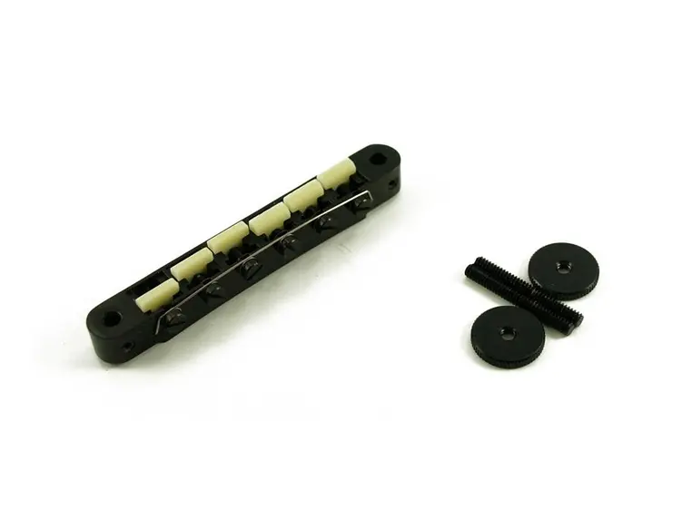 TonePros AVR2G B - Tune-O-Matic Bridge (Vintage ABR-1 Replacement) - Black 