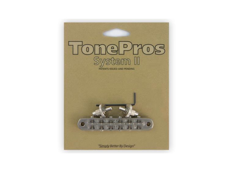 TonePros T3BP N - Standard Tune-O-Matic Bridge - Nickel