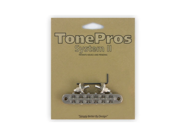 TonePros T3BP N - Standard Tune-O-Matic Bridge - Nickel 