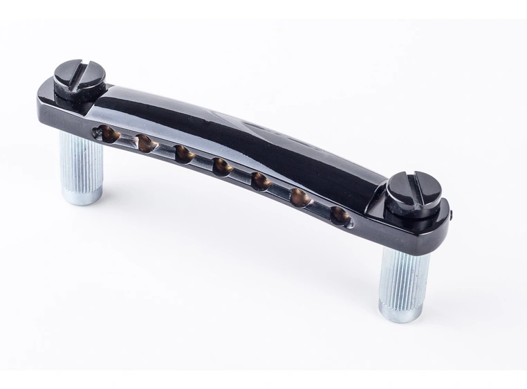 TonePros T7Z B 7-String Metric Tailpiece (Locking Stop Bar) - Black 