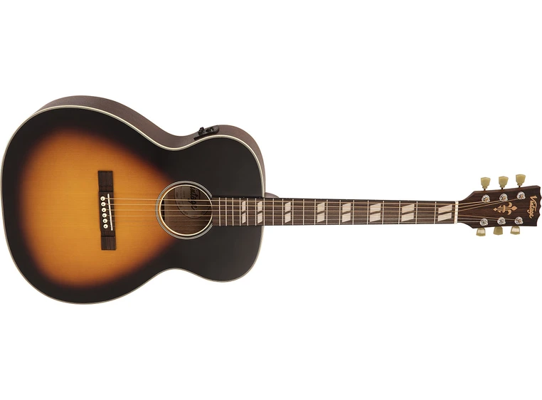 Vintage VE160VSB Historic Orchestra Guitar EQ 