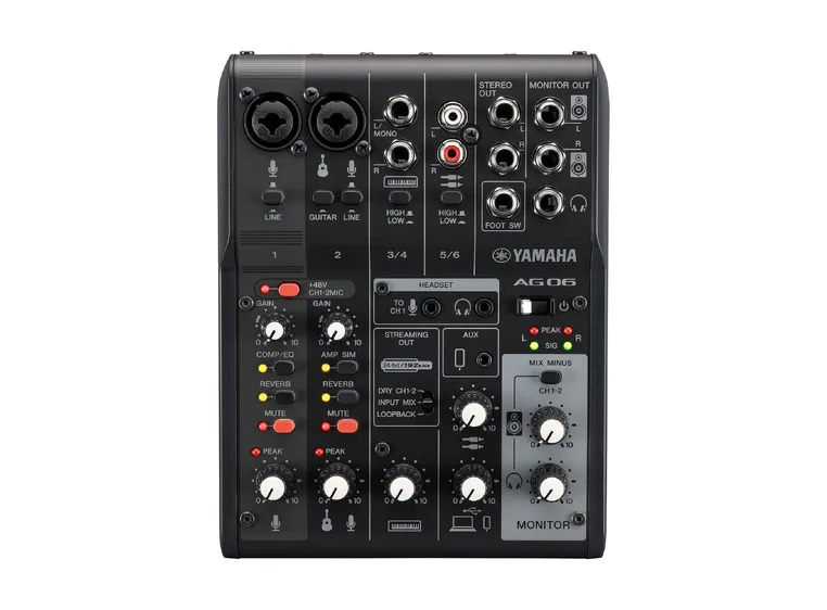 Yamaha AG06 MK2 Svart Mikser med USB 