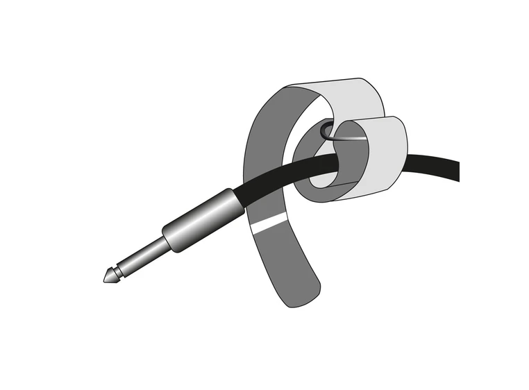 Adam Hall Accessories VR 5050 RED Hook and Loop Cable Tie 500 x 50mm red 