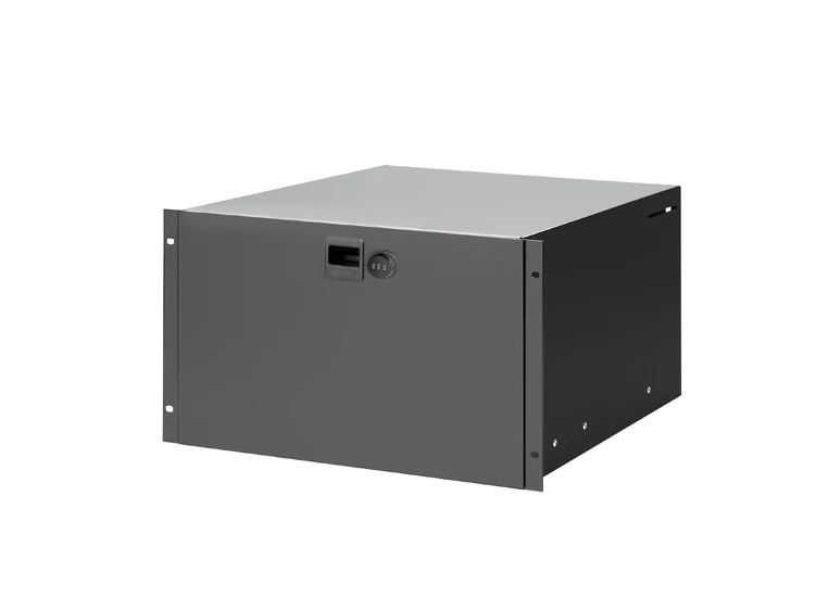 Adam Hall Parts 87406 CL Rack Drawer 6 U Steel, Combination Lock 