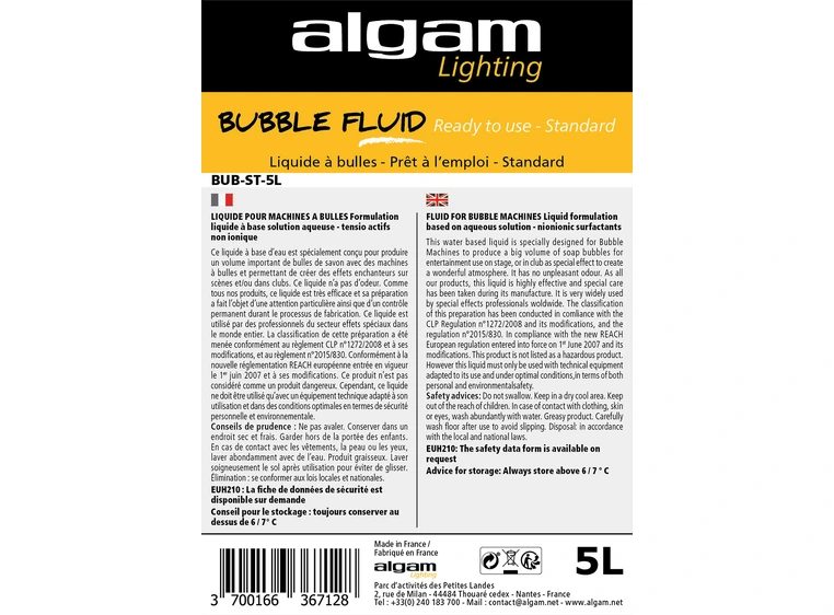 Algam Lighting 5L std bubble liquid BUB-ST-5L 