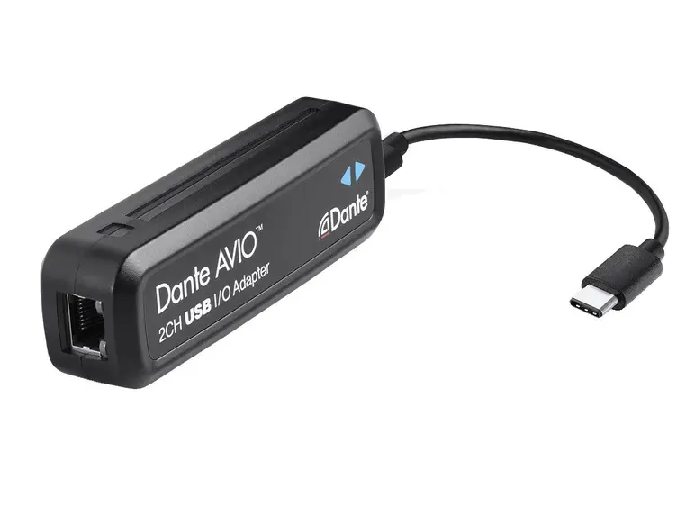 Audinate Dante AVIO USB-C IO Adapter 2x2 USB-C - DANTE konverter stereo 
