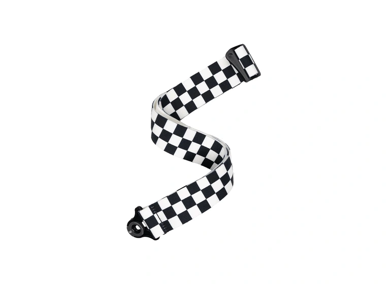 D'Addario 50BAL13 Gitarreim 50 mm Auto Lock - Skater Checkerboard 