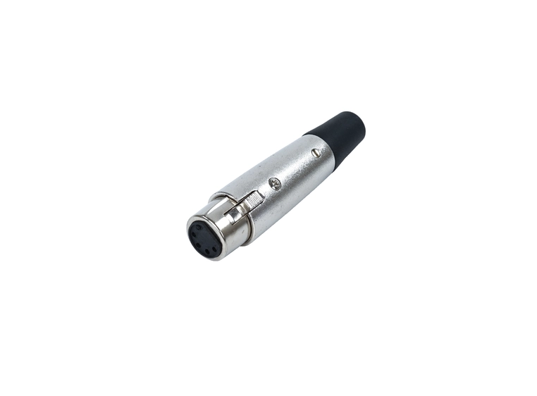 EA  xlr plugg 5 pins - hunn sølv 