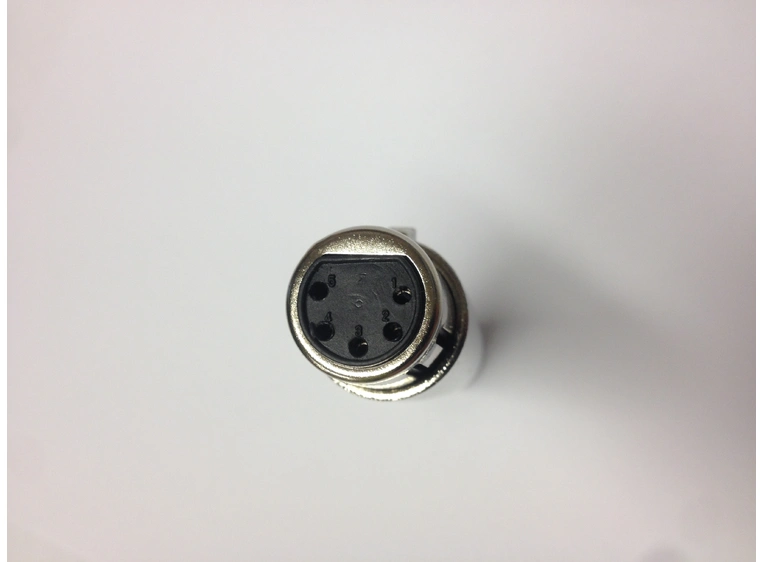 EA xlr plugg 5 pins - hunn sølv 