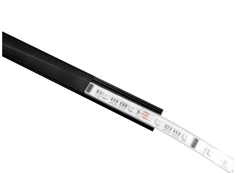 EUROLITE U-profil 20mm for LED Strip sort, 2m 