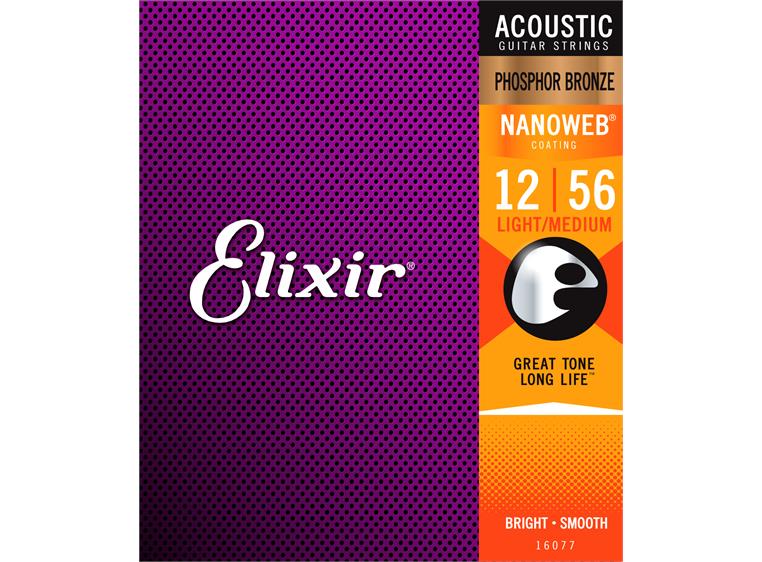 Elixir Phosphor Bronze ak.gitar 6str. (012-056) Light-Med 16077