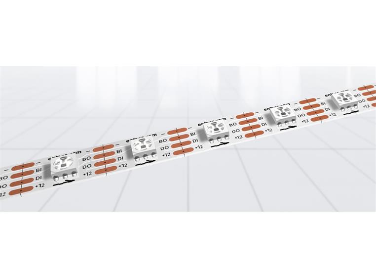 Enttec 8PX60-12-W pixel tape  RGB Hvit PCB. 60 LEDs/m, 12V. 5 meter