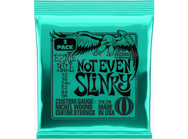 Ernie Ball EB-3626 Not Even Slinky (012-056) 3-pack 