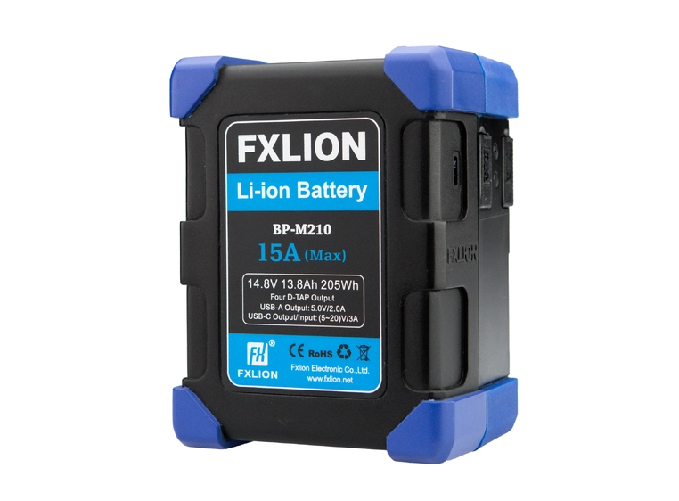 FXLION BP-M210 High Power V-lock batteri 14.8V, 210Wh. 4 x D-tap, USB-A, USB-C 