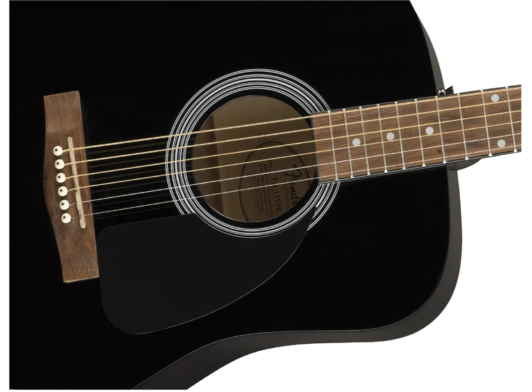 Fender FA-115 Dreadnought Pack Black, Walnut Fingerboard 