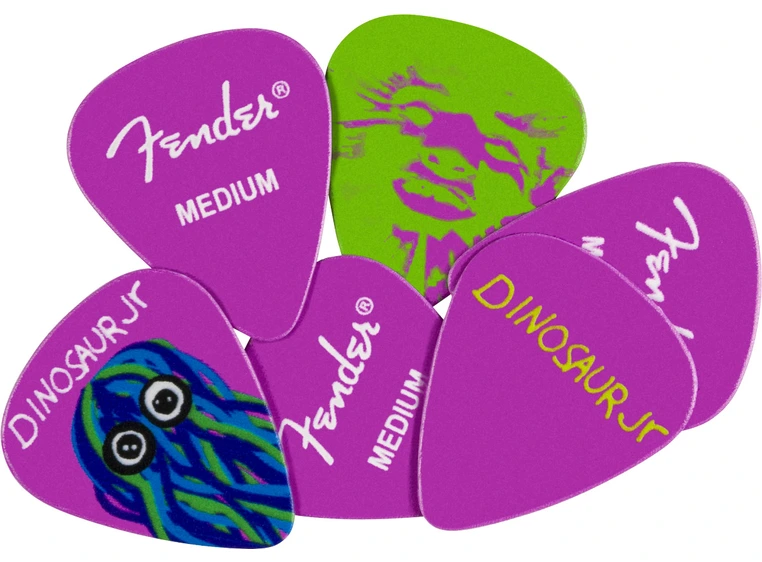 Fender J Mascis Dinosaur Jr Pick Tin, Medium, Set of 6 