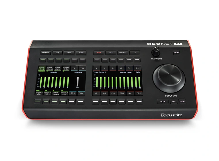 Focusrite RedNet R1 Dante monitorkontroller med talkback 
