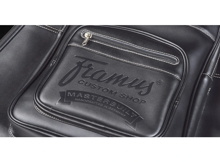 Framus - Genuine Handmade Leather Bags Hollow Body Electric Guitar Gig Bag 