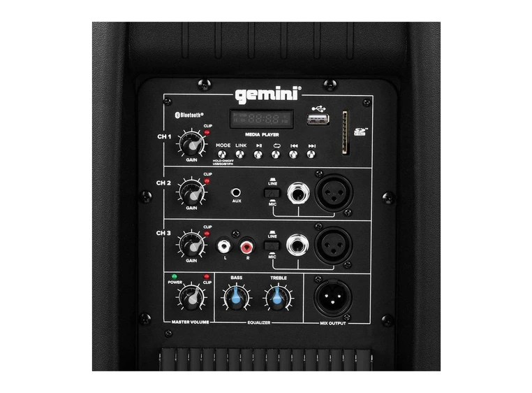 Gemini AS-2115BT 15" aktiv høyttaler med Bluetooth 