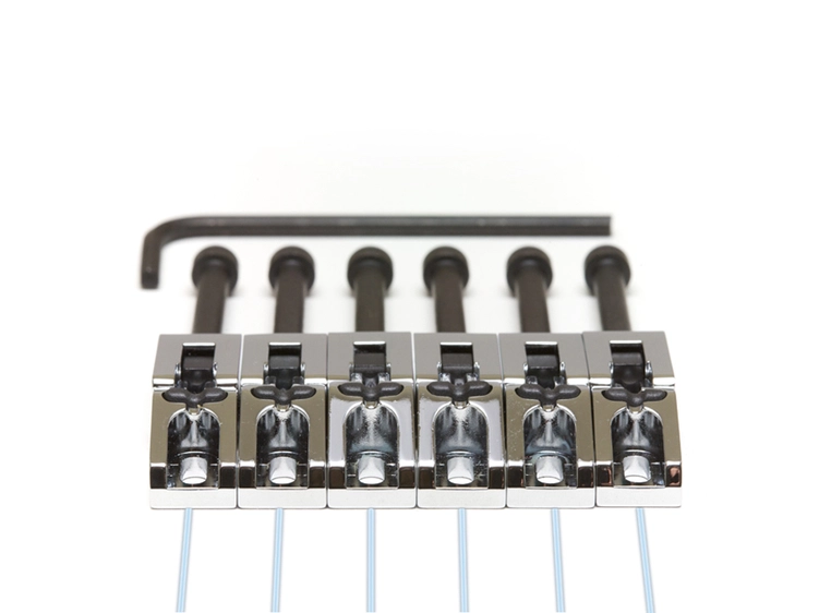 Graph Tech Ghost PN-0080-C6 - Chrome FR-Style Saddle Pickups, 6-String 