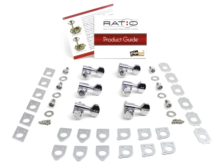 Graph Tech PRL-9721-C0 Ratio Electric Locking Machine Heads (Left) - Chrome 