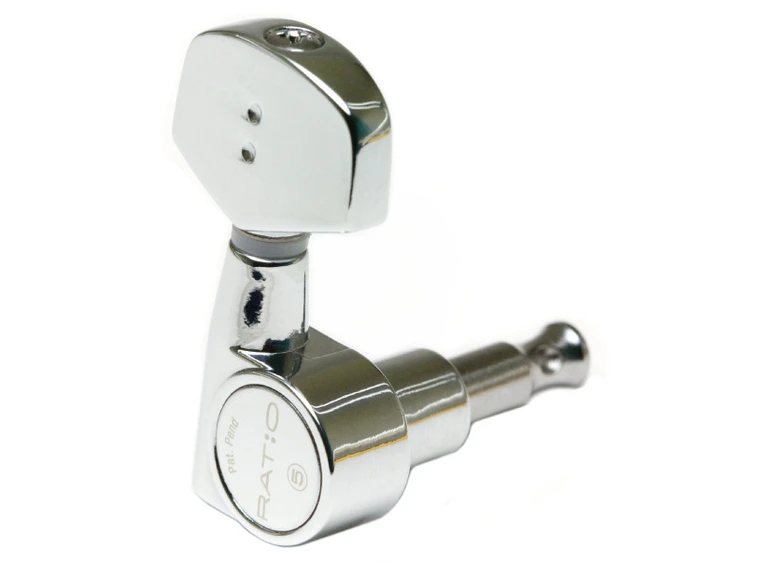 Graph Tech PRN-2411-C0 Ratio Acoustic Guitar Machine Heads 3+3 - Chrome 