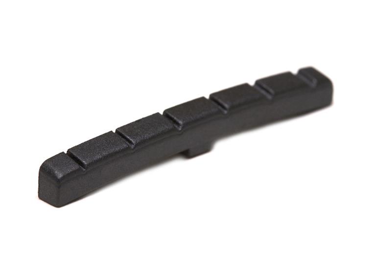 Graph Tech PT-5000-00 Black TUSQ XL Slotted Nut, F-Style, Curved / Flat
