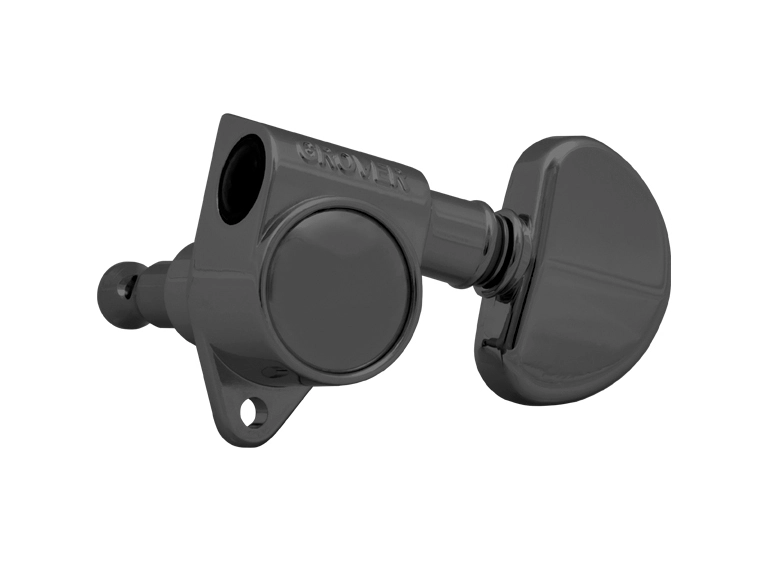 Grover 102BN Original Rotomatics Guitar Machine Heads, 3+3 - Black Nickel 