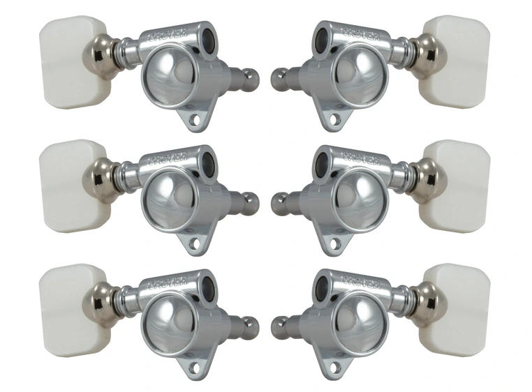 Grover 103C Original 'Milk Bottle' Guitar Machine Heads, 3+3 - Chrome 