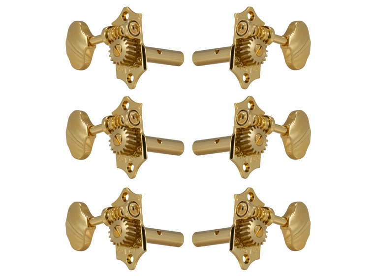 Grover H97-18G Original Sta-Tite Guitar Machine Heads, 3+3 - Gold 