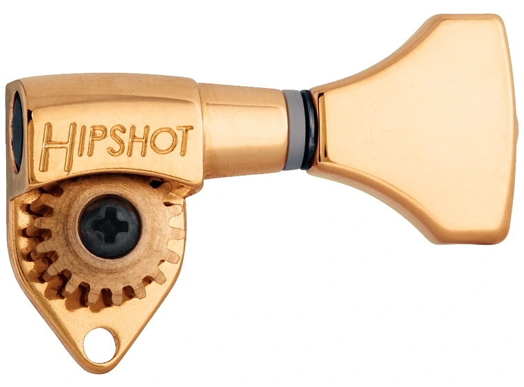 Hipshot Classic Open Guitar Tuning Machines - Bass Side (Left) - Gold 